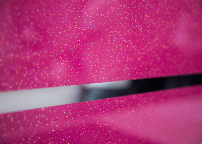 Telemagenta Pink Mirror Striped Splashback