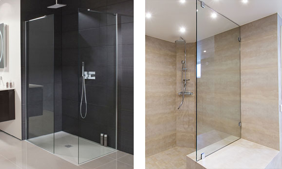 Fixed Glass Shower Enclosure