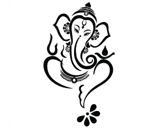 Ganesh Stencil 1